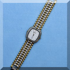 J08. Goldtone watch marked CSRC 7” - $12 